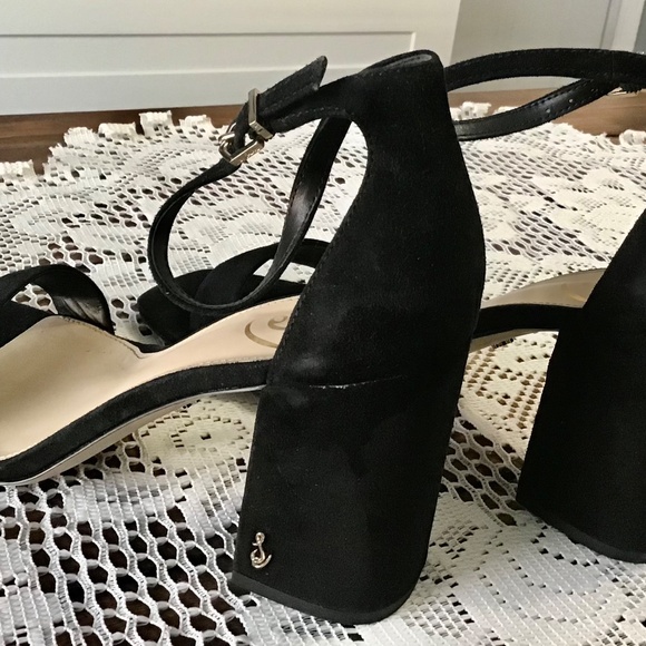Sam Edelman Daniella Block Heel Sandal~Black~Size 9 1/2W - Picture 4 of 7
